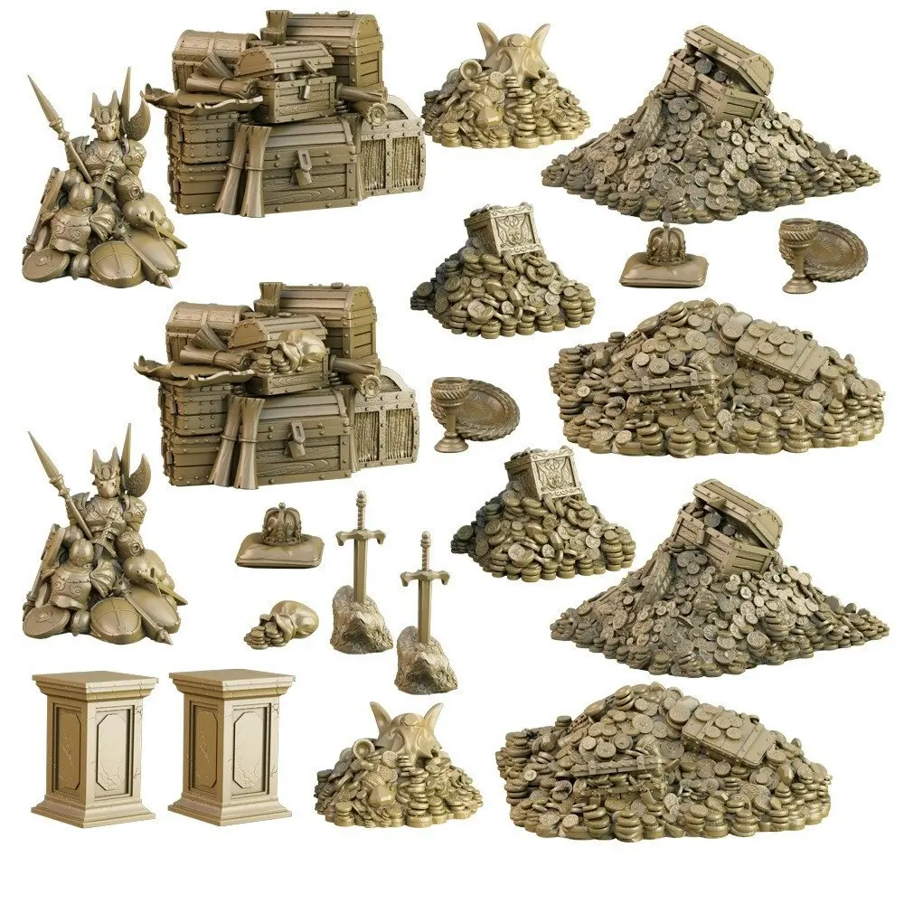 22pc Mantic Games Terrain Crate Treasury Plastic Role Playing Game Miniatures