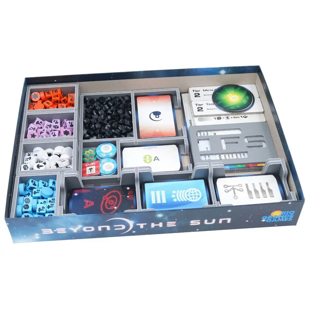 Folded Space Game Inserts Divider Tray Boardgame Organiser For Beyond The Sun