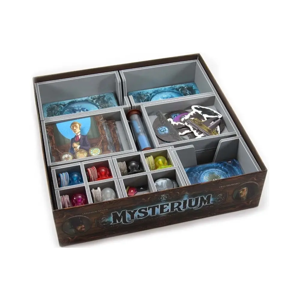 Folded Space Game Inserts Divider Tray Boardgame Organiser For Mysterium