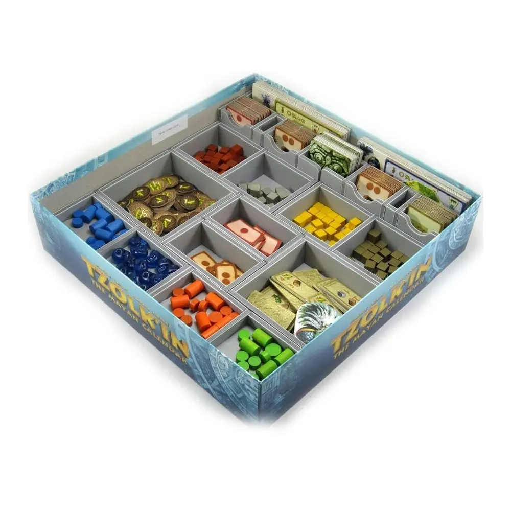 Folded Space Game Inserts Divider Tray Boardgame Organiser Box For Tzolkin