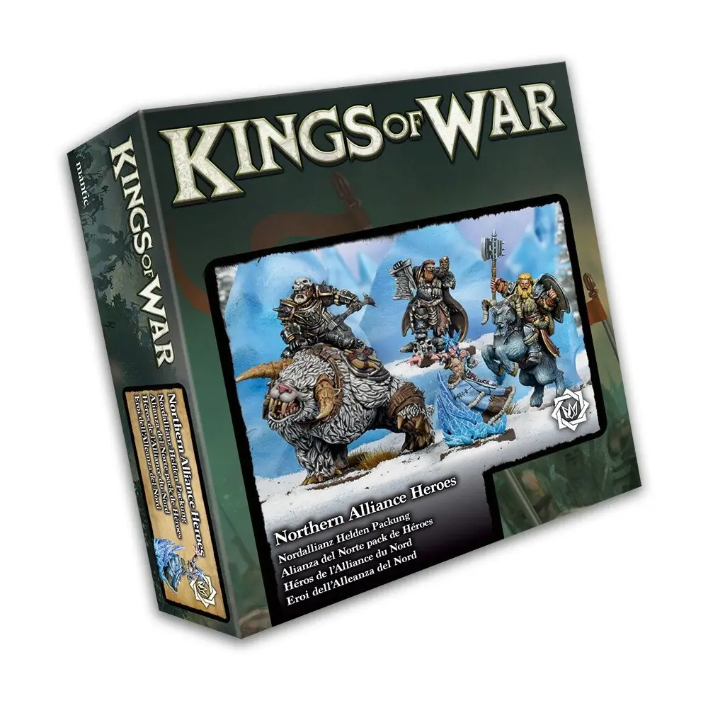 Mantic Games Kings of War Northern Alliance Heroes Pack Tabletop Miniature Toy