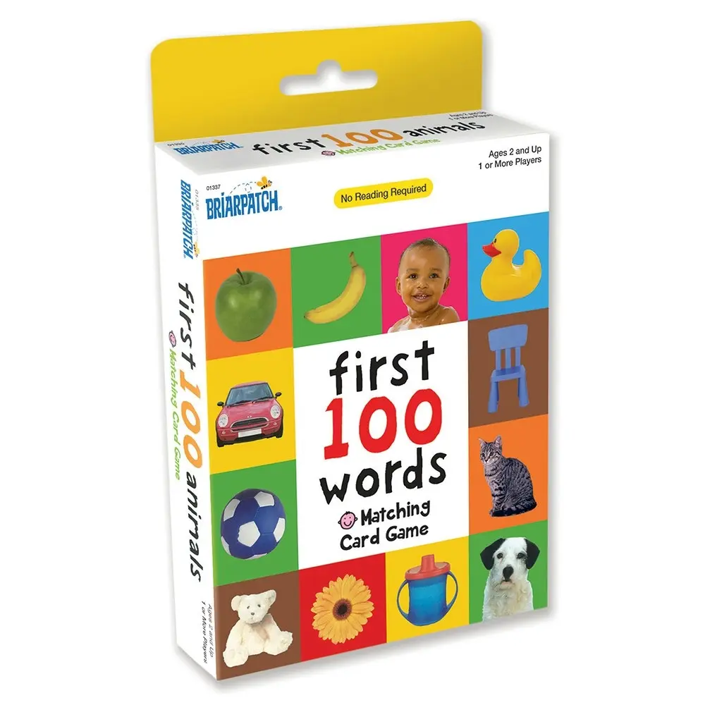 First 100 Words Matching Card Kids/Toddler Educational/Memory Game/Activity 2+