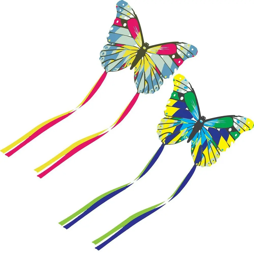 2x Brookite Mini Butterfly Kite Kids/Children Outdoor Fun Play 40cm Flying Toy