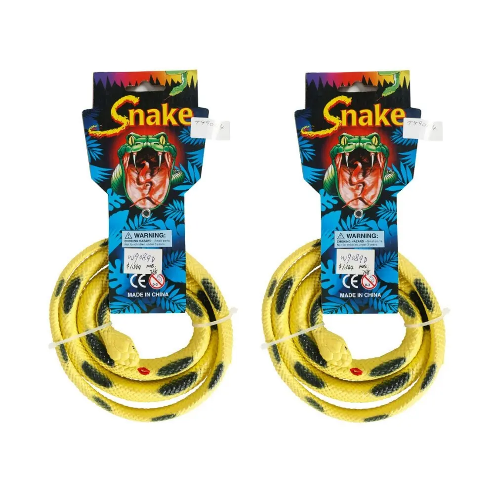 2x Razoo Rubber Heavy Duty Snake Kids/Childrens Fun Play Animal Jungle Toy 3+