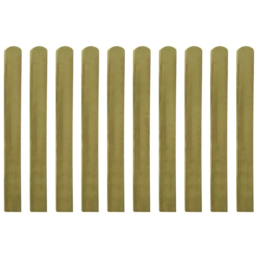 20 pcs Impregnated Fence Slats Wood 100 cm 3100944