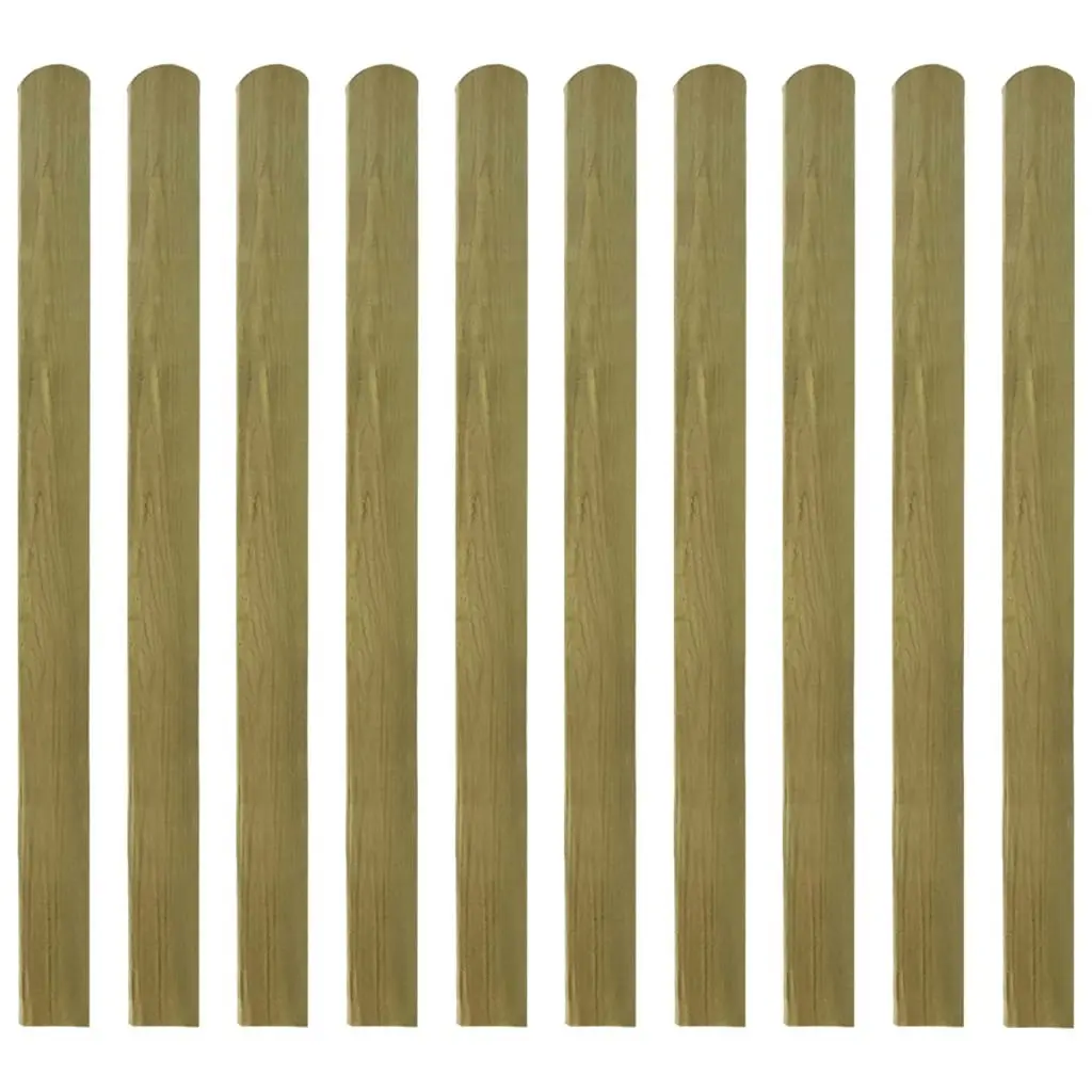 20 pcs Impregnated Fence Slats Wood 120 cm 3100946