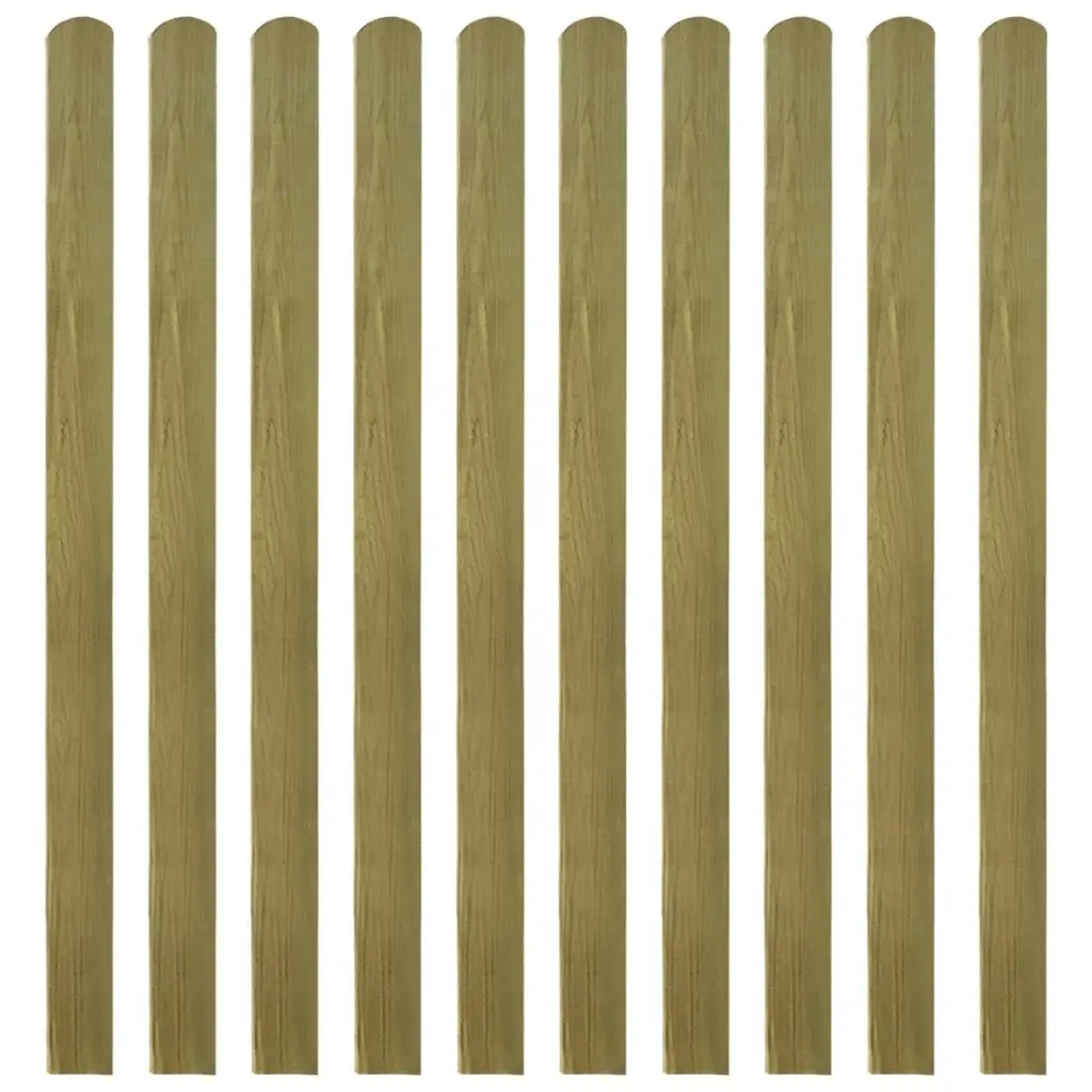 20 pcs Impregnated Fence Slats Wood 140 cm 3100948