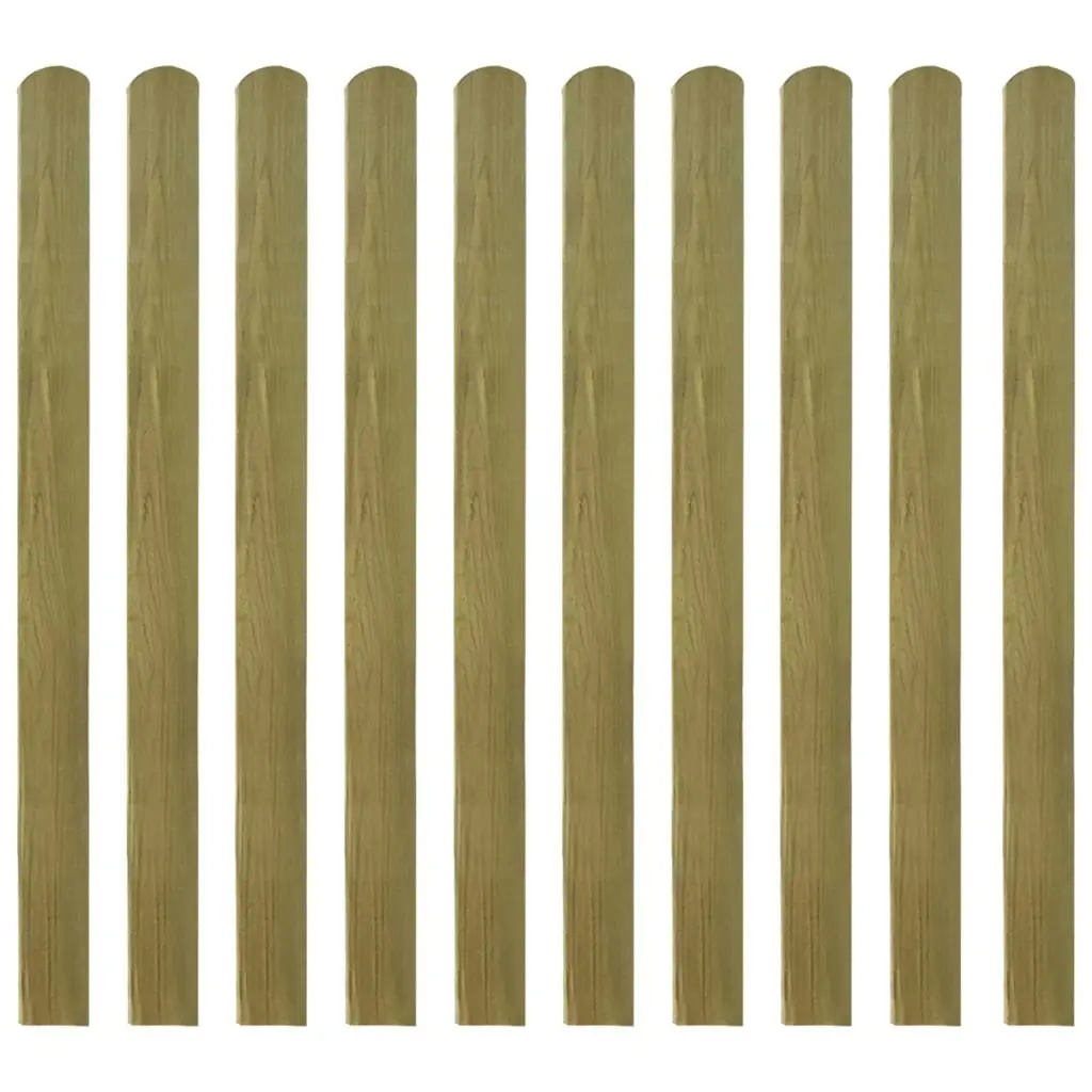 30 pcs Impregnated Fence Slats Wood 120 cm 3100947