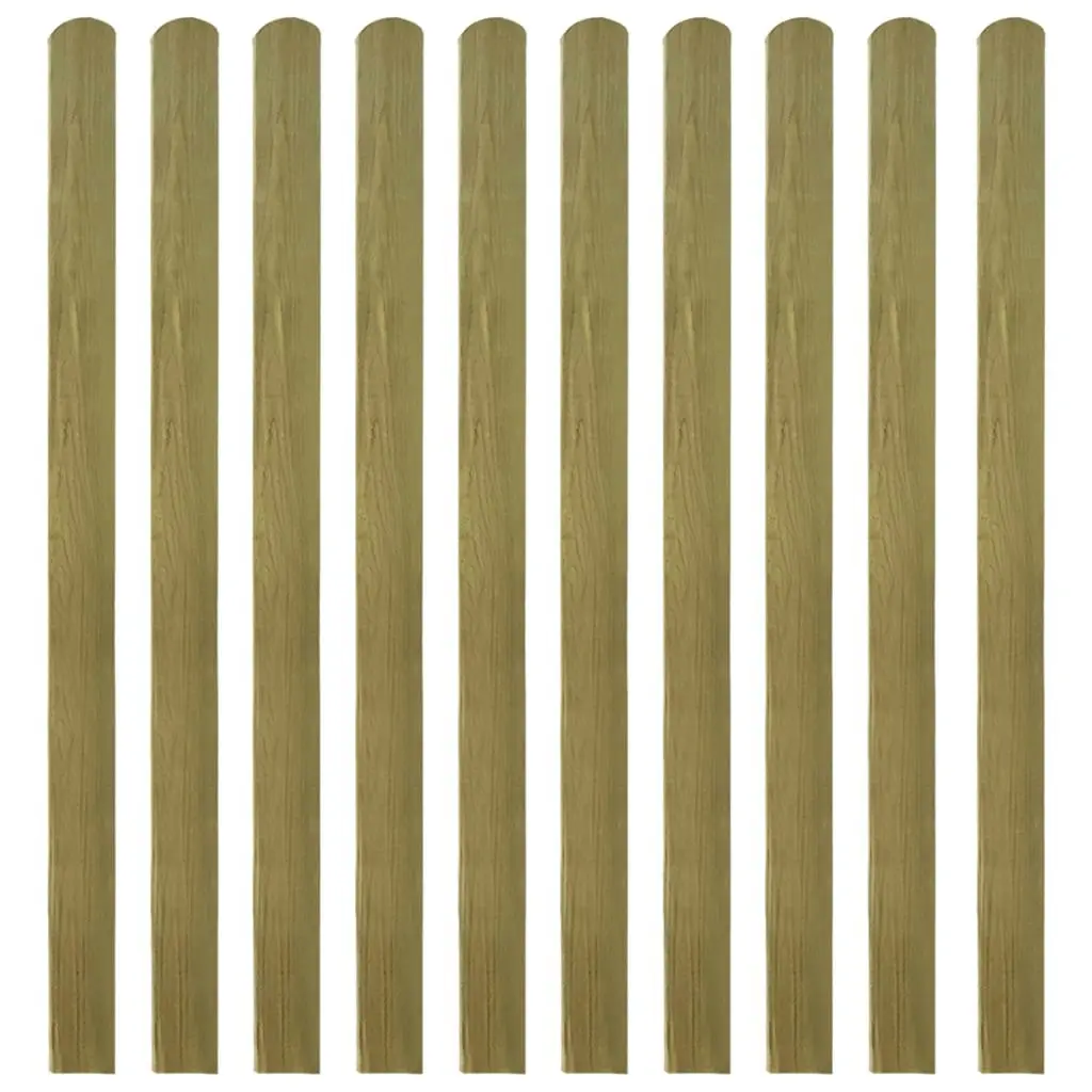 30 pcs Impregnated Fence Slats Wood 140 cm 3100949