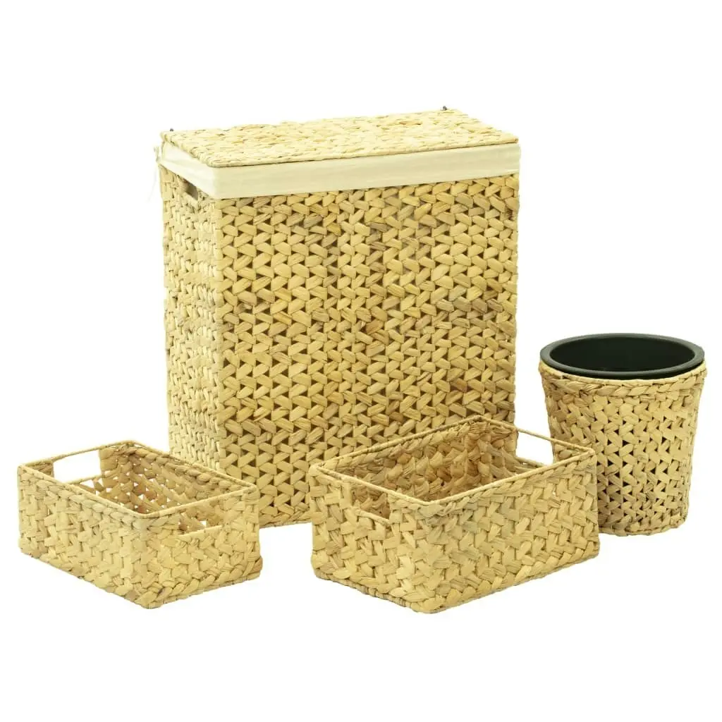 4 Piece Bathroom Set Water Hyacinth 247344