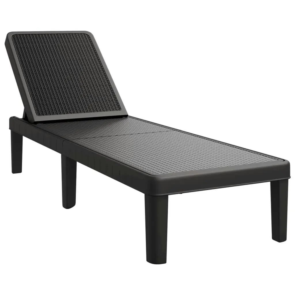 4-Way Height Adjustable Sun Lounger 155.5x57x28 cm Polypropylene 4008100