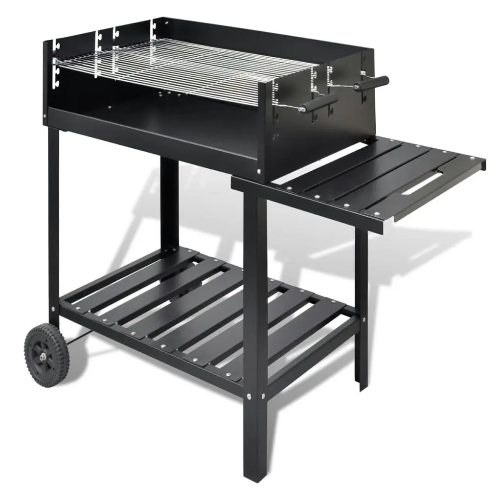 BBQ Stand Charcoal Barbecue 2 Wheels 40714