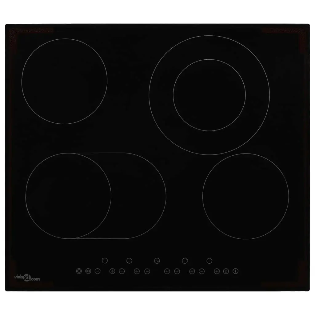 Ceramic Hob with 4 Burners Touch Control 6600 W 51736