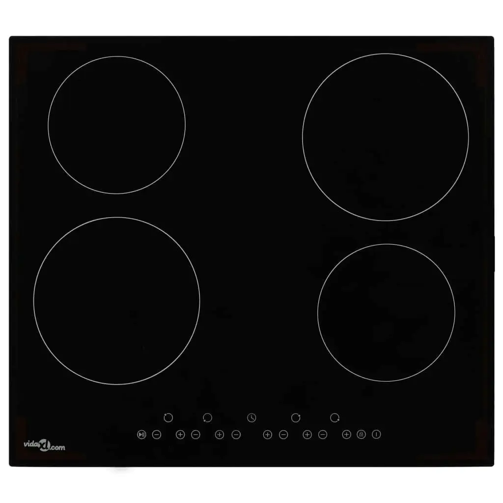 Ceramic Hob with 4 Burners Touch Control 6000 W 51735