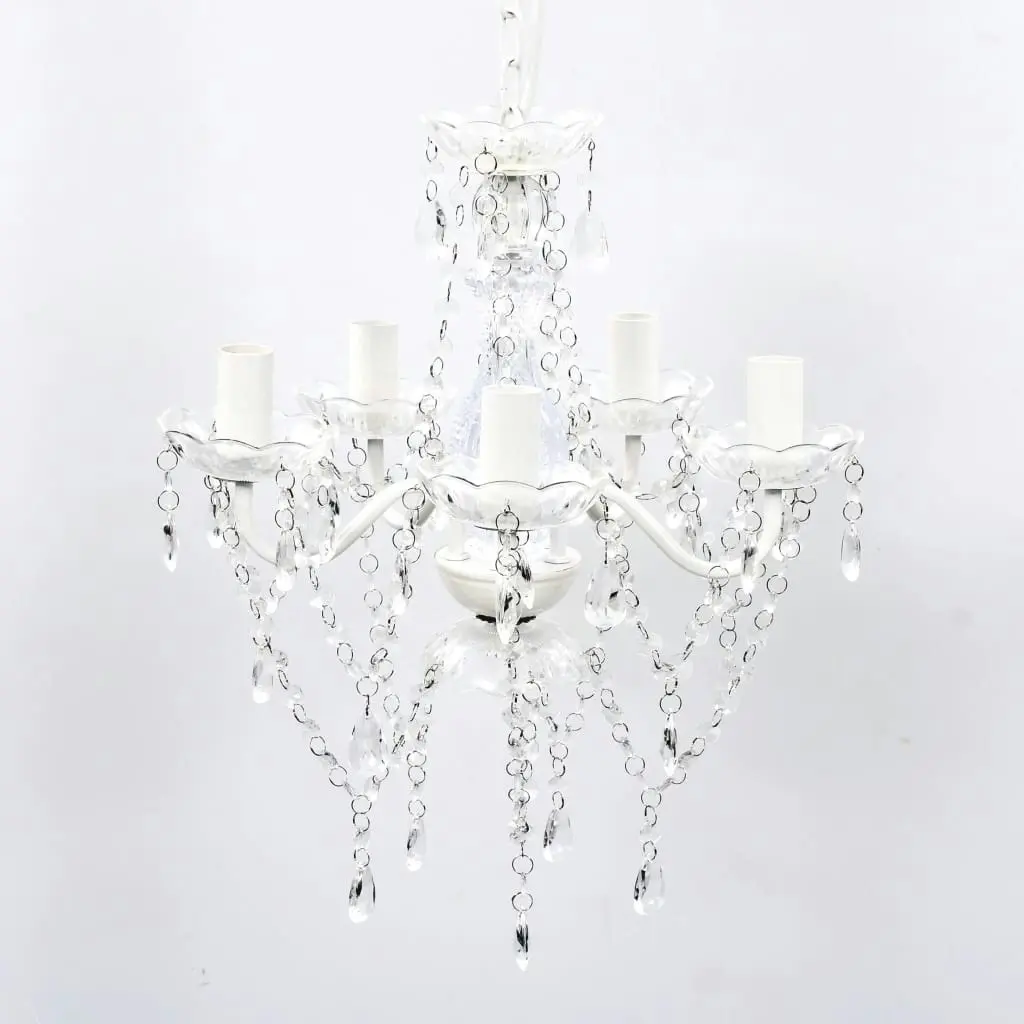 Chandelier 5 Bulbs Transparent 240309