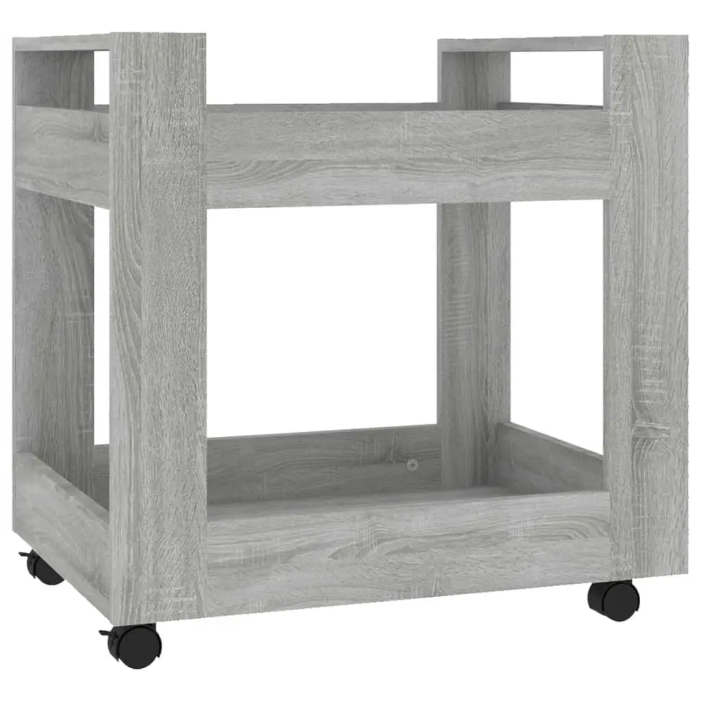 Desk Trolley Grey Sonoma 60x45x60 cm Engineered Wood 816606