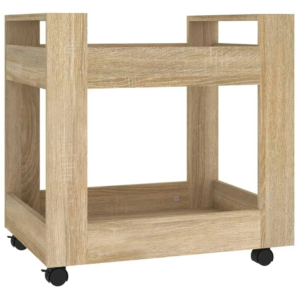 Desk Trolley Sonoma Oak 60x45x60 cm Engineered Wood 816603