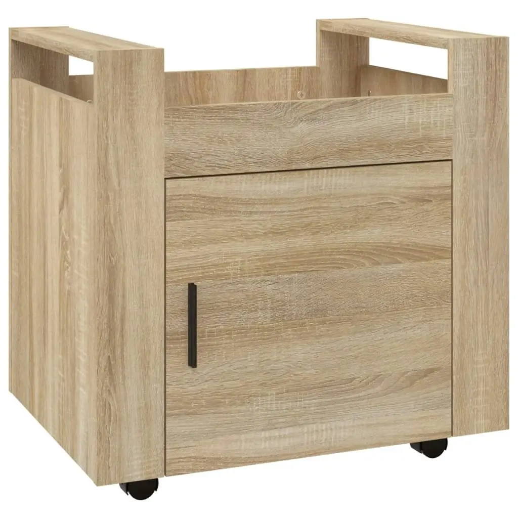 Desk Trolley Sonoma Oak 60x45x60 cm Engineered Wood 816611