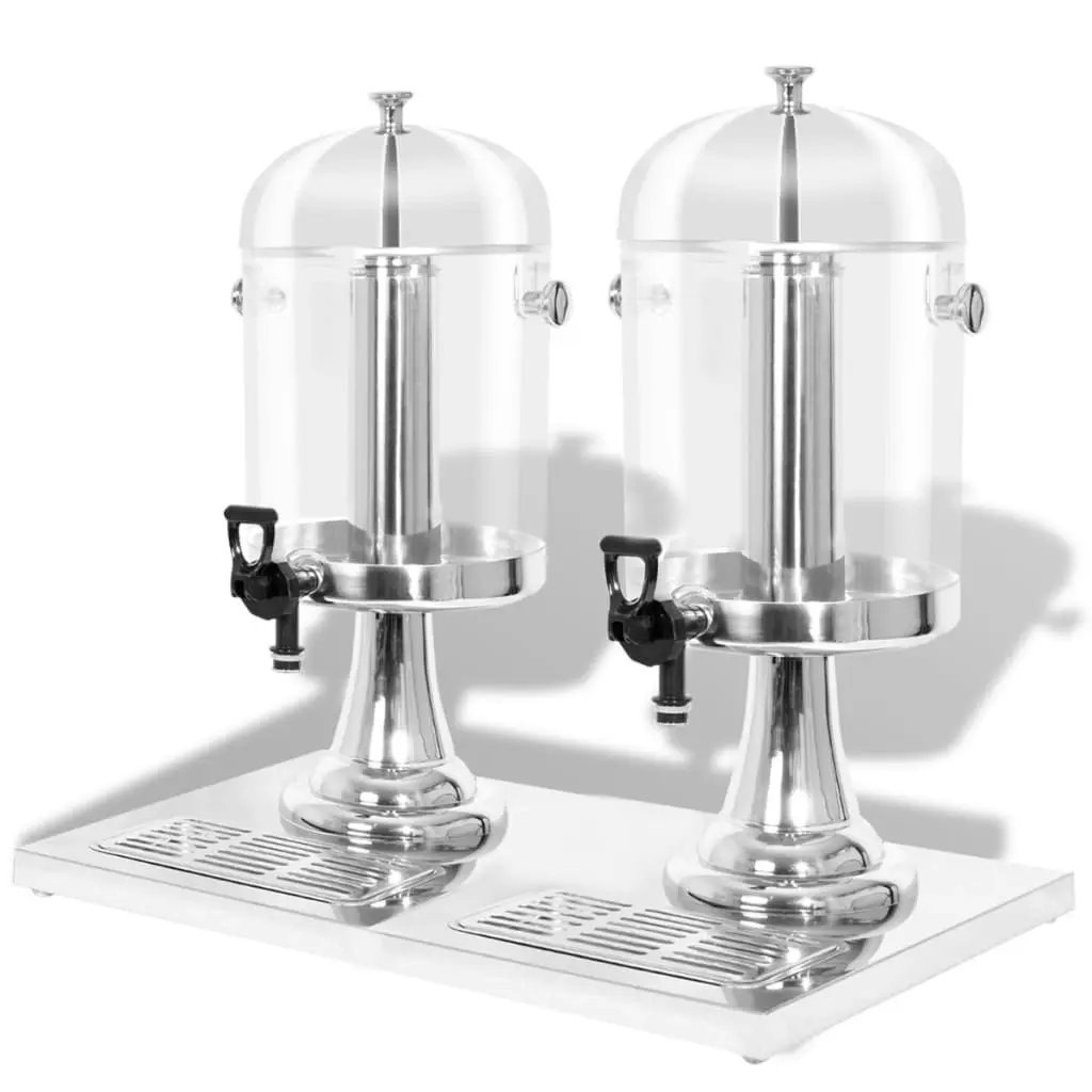 Double Juice Dispenser Stainless Steel 2 x 8 L 50532