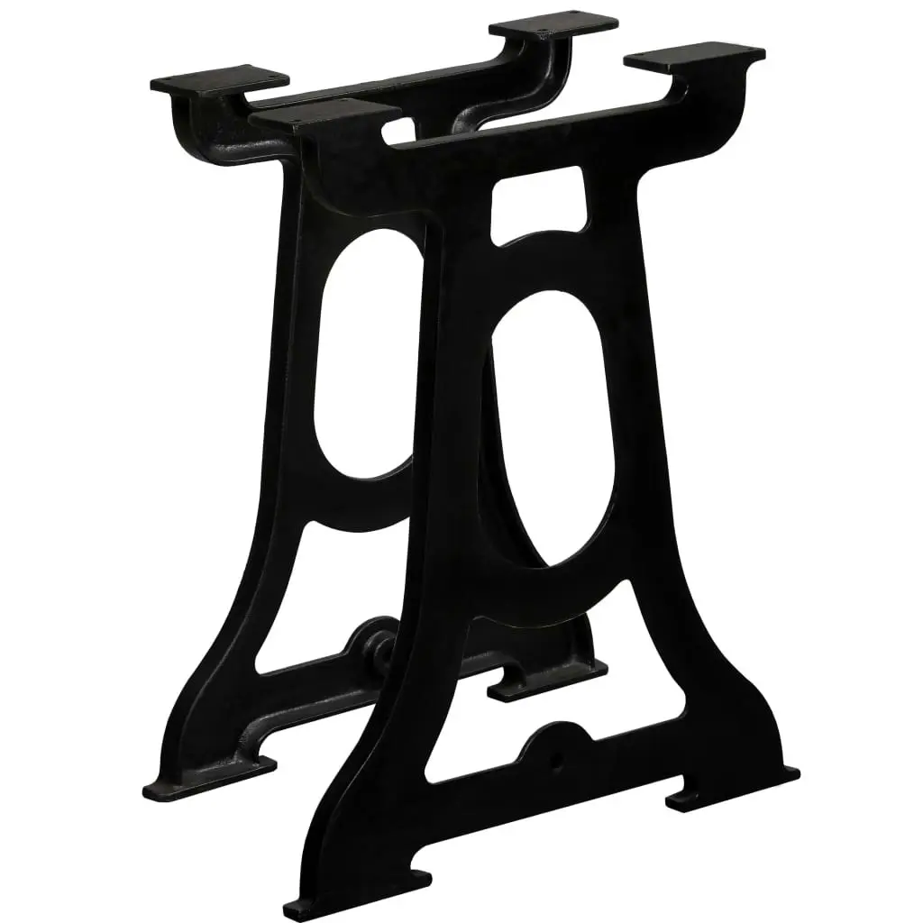 Dining Table Legs 2 pcs Y-Frame Cast Iron 245423