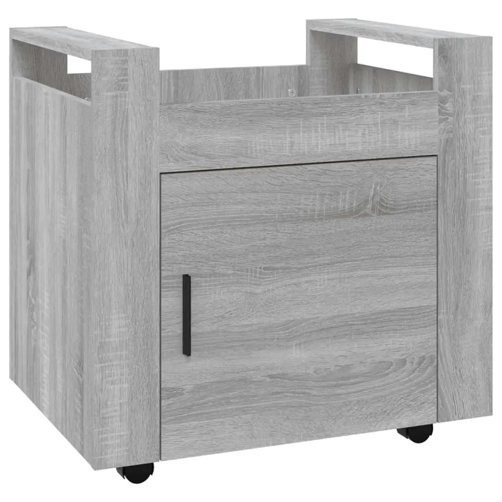 Desk Trolley Grey Sonoma 60x45x60 cm Engineered Wood 816614