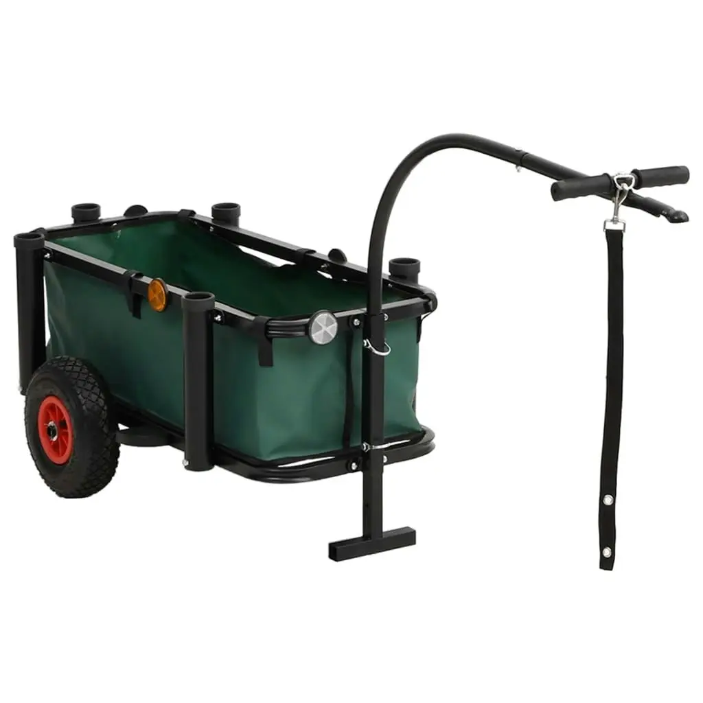 Fishing Trolley with Bag Black Steel 153604