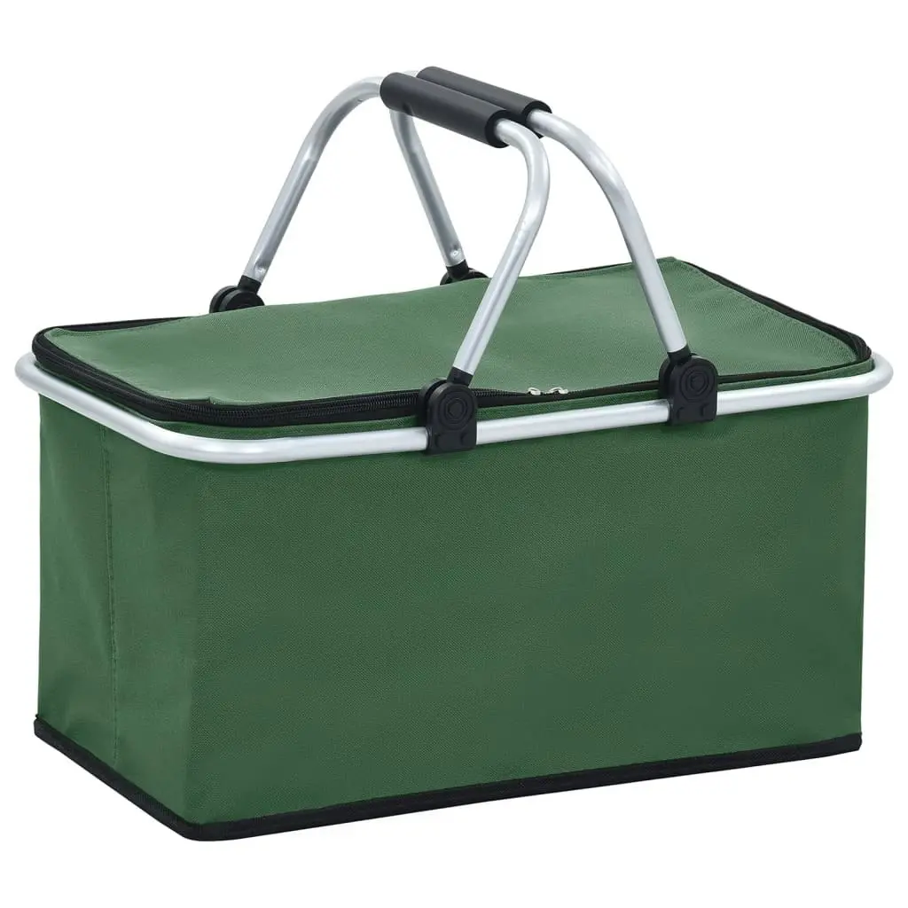 Foldable Cool Bag Green 46x27x23 cm Aluminium 47743