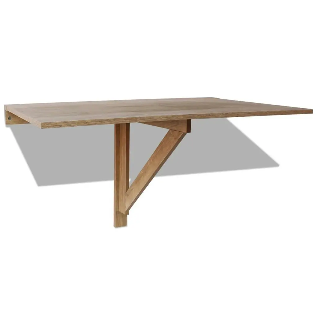 Folding Wall Table Oak 100x60 cm 243053