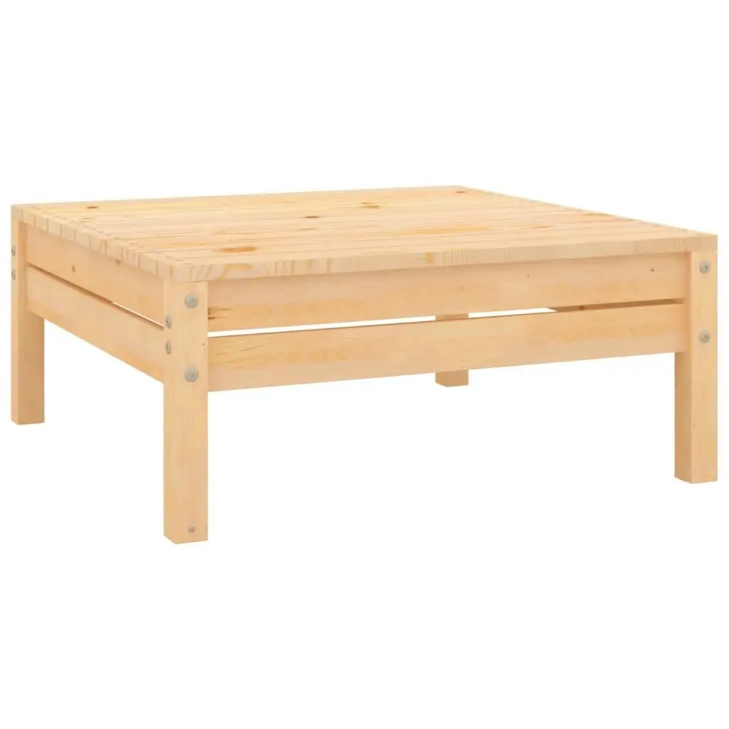 Garden Footstool Solid Pinewood 806577