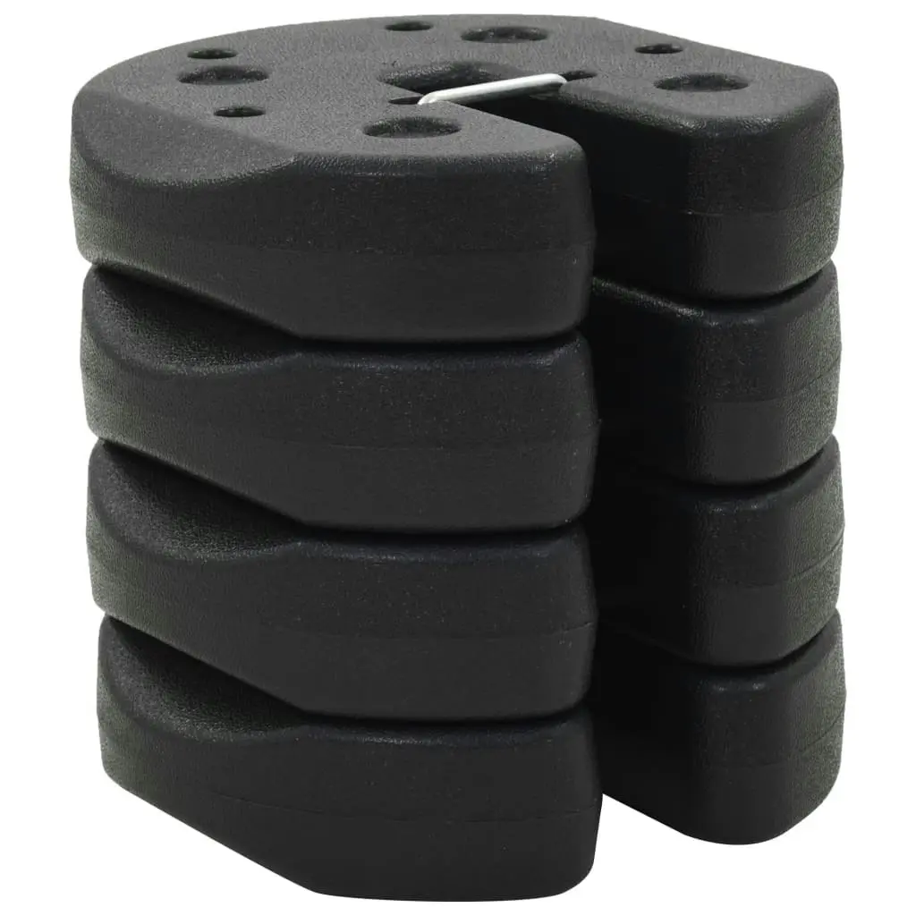 Gazebo Weight Plates 4 pcs Black 220x50 mm Concrete 45210