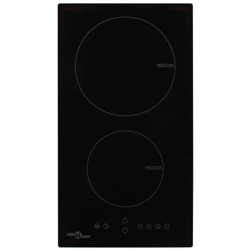 Induction Hob with 2 Burners Touch Control Glass 3500 W 51737