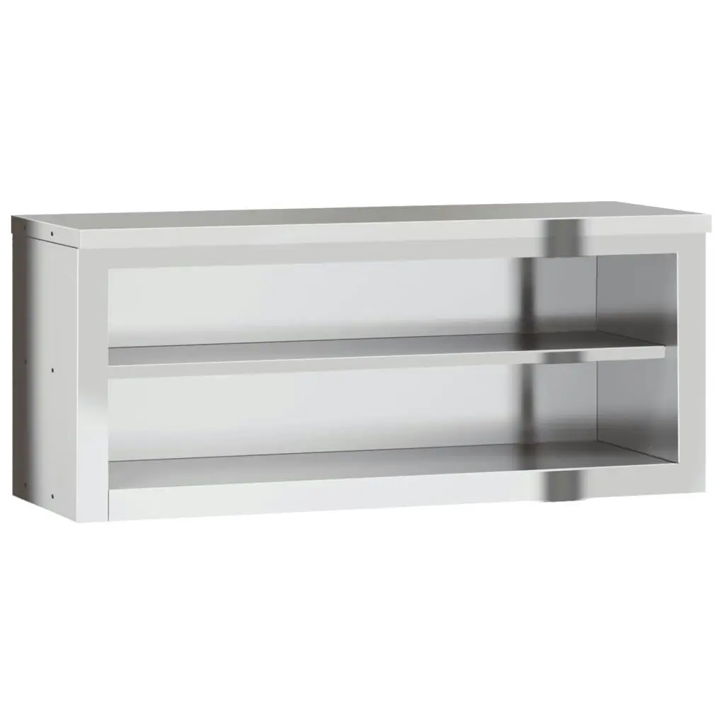 Kitchen Wall Cabinet with Shelf Stainless Steel 376445