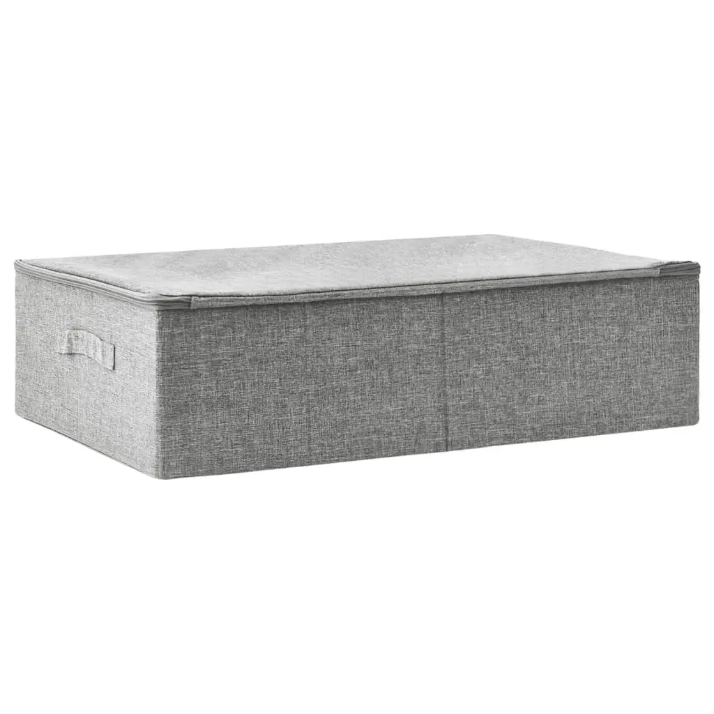 Storage Box Fabric 70x40x18 cm Grey 332905