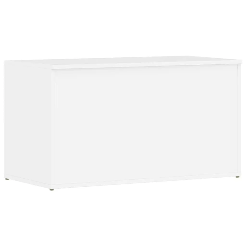 Storage Chest High Gloss White 84x42x46 cm Engineered Wood 803062