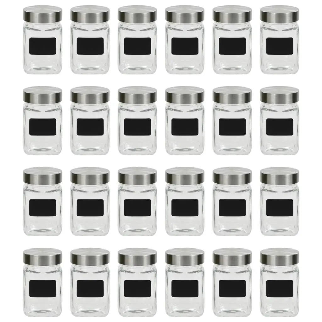 Storage Jars with Sticker 24 pcs 300 ml 50856