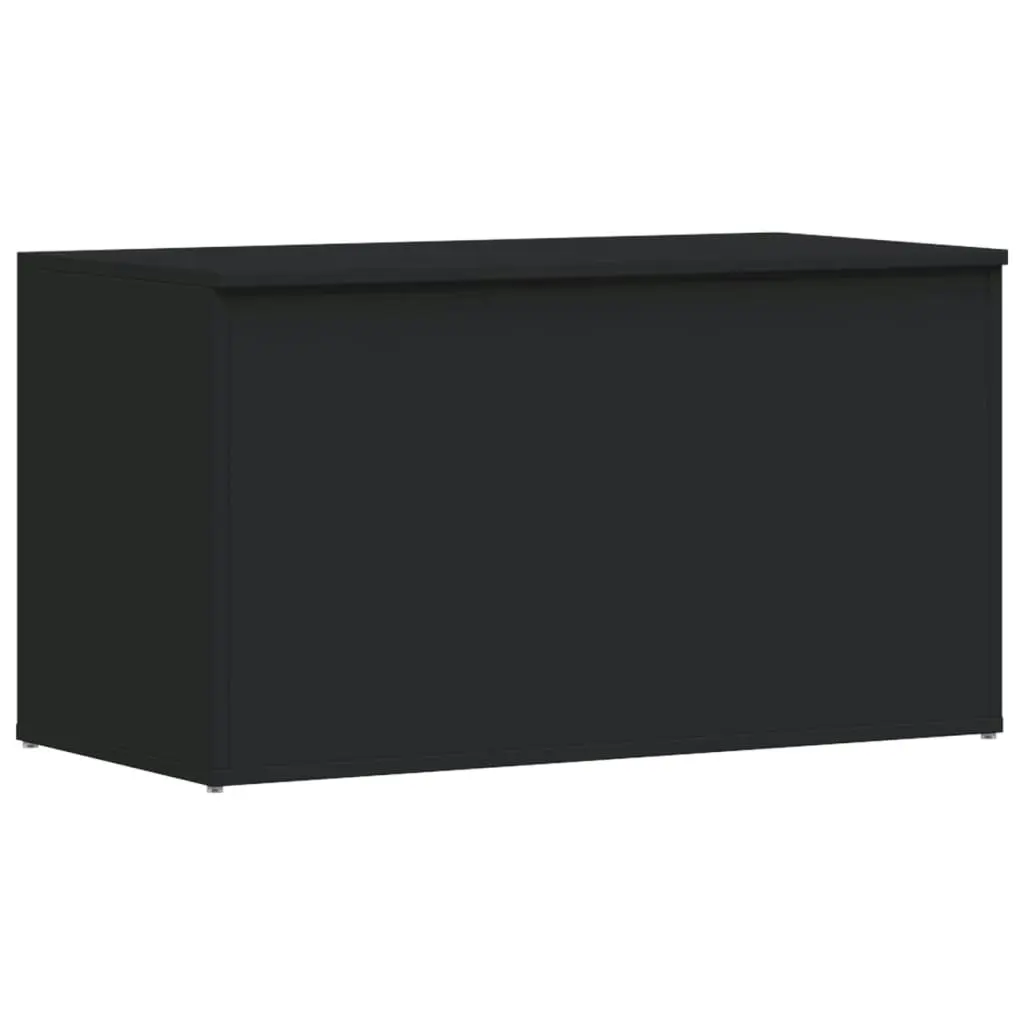 Storage Chest Black 84x42x46 cm Engineered Wood 803057