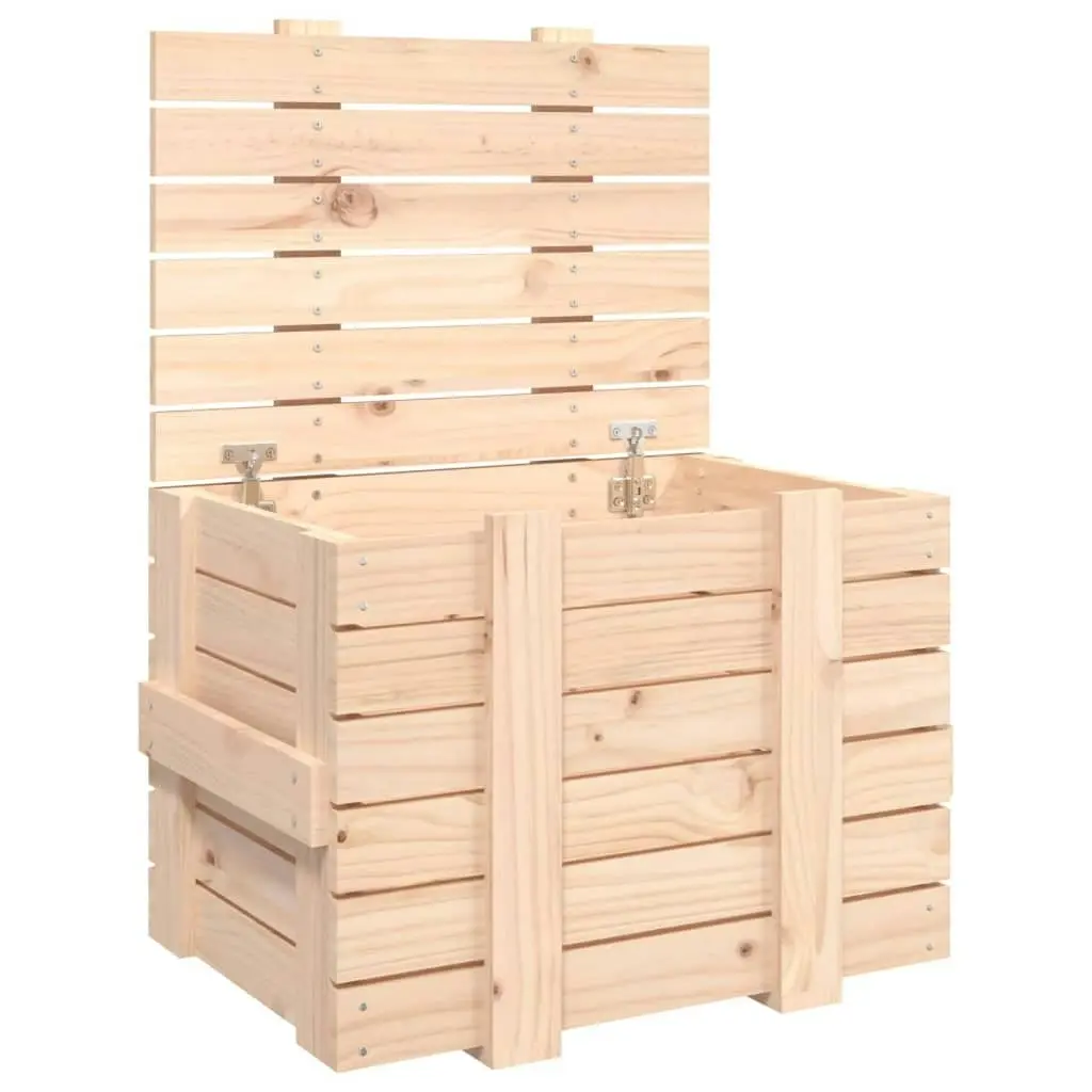 Storage Box 58x40.5x42 cm Solid Wood Pine 824993