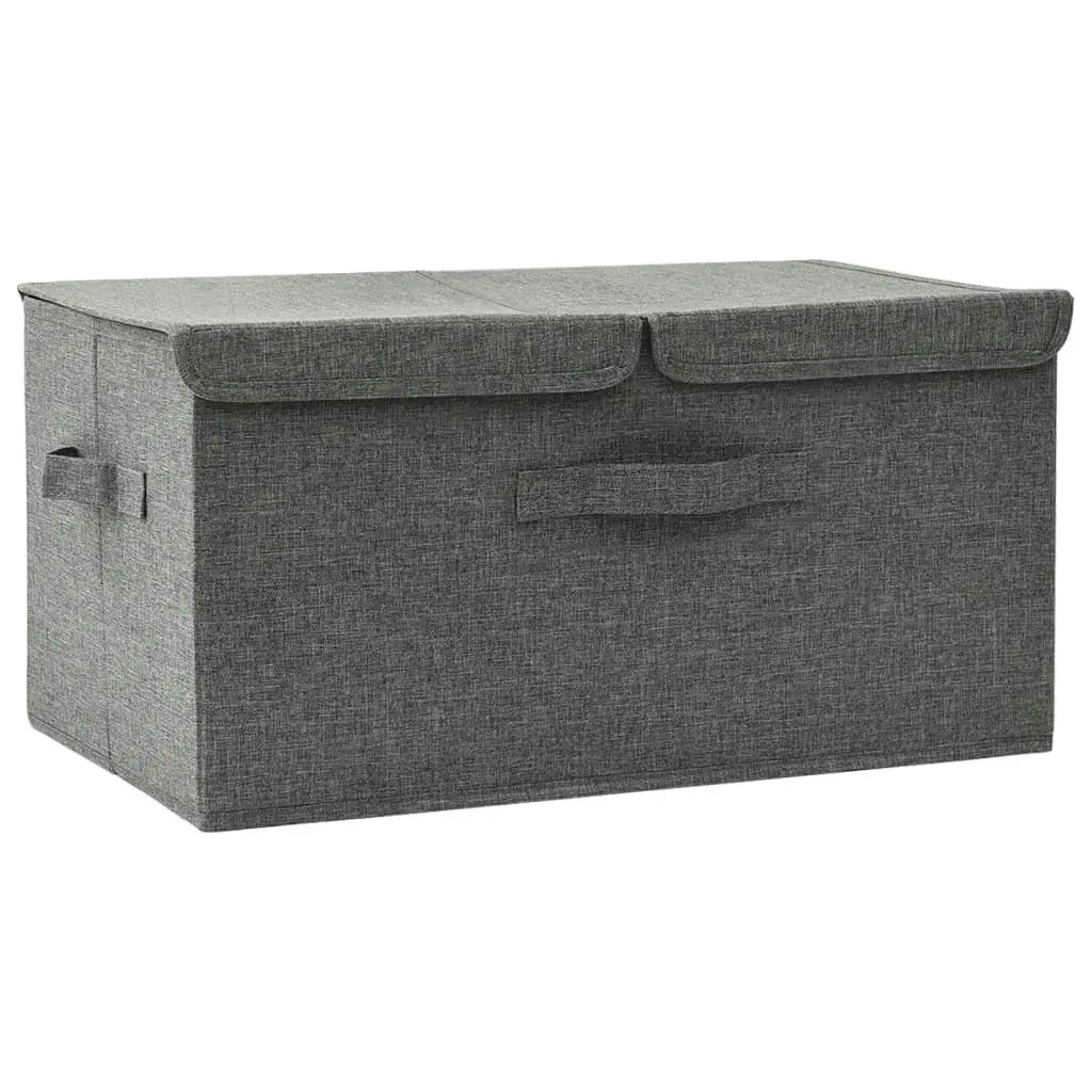 Storage Box Fabric 50x30x25 cm Anthracite 332912