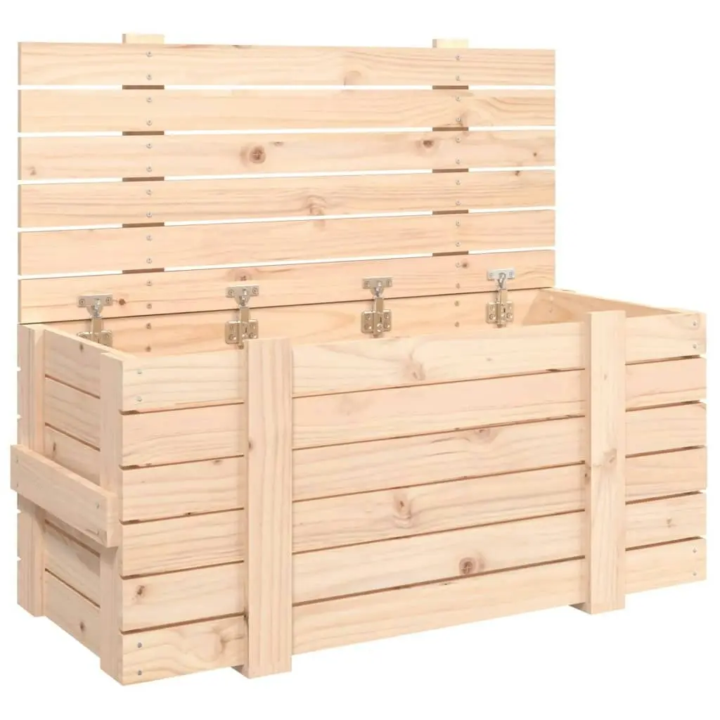 Storage Box 91x40.5x42 cm Solid Wood Pine 824998