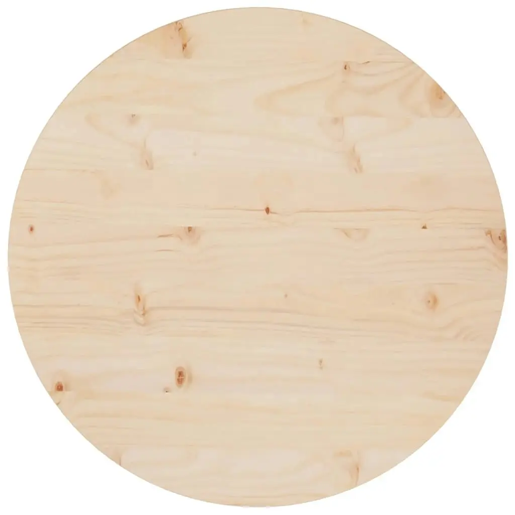 Table Top Ø60x2.5 cm Solid Wood Pine 813647