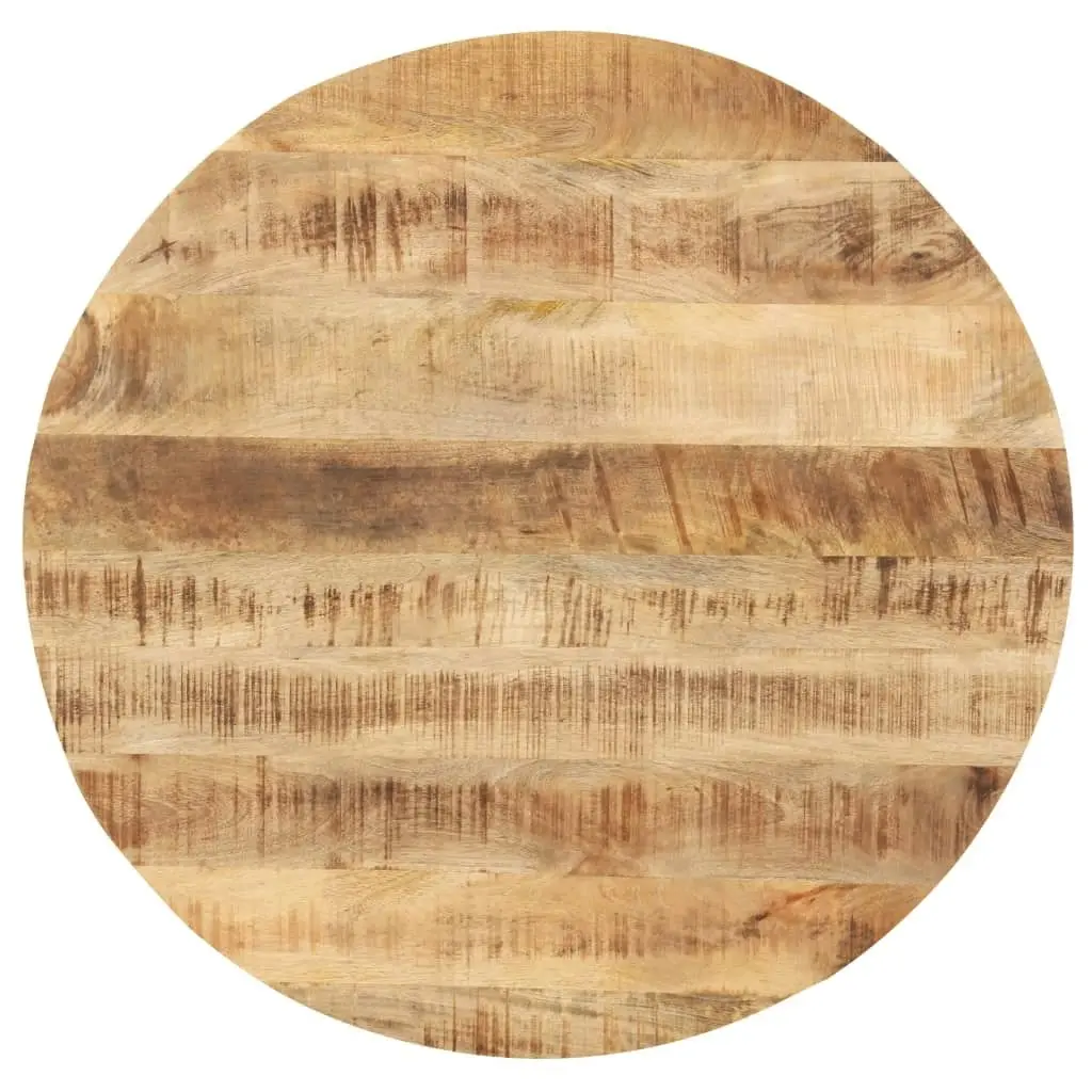 Table Top Solid Mango Wood Round 25-27 mm 60 cm 286006