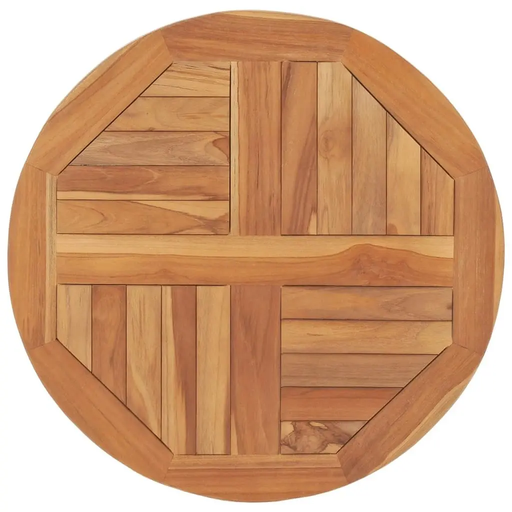 Table Top Solid Teak Wood Round 2.5 cm 60 cm 48984