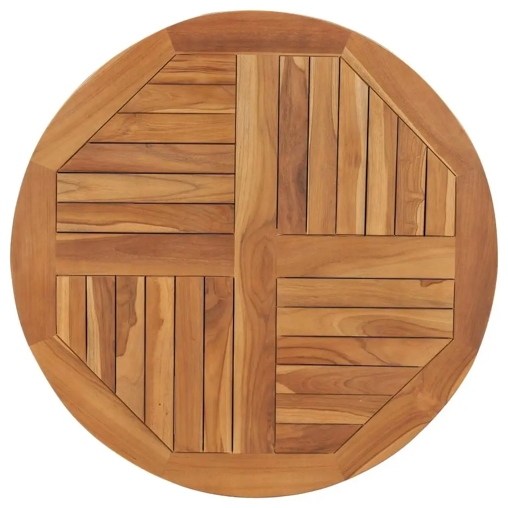 Table Top Solid Teak Wood Round 2.5 cm 80 cm 48986