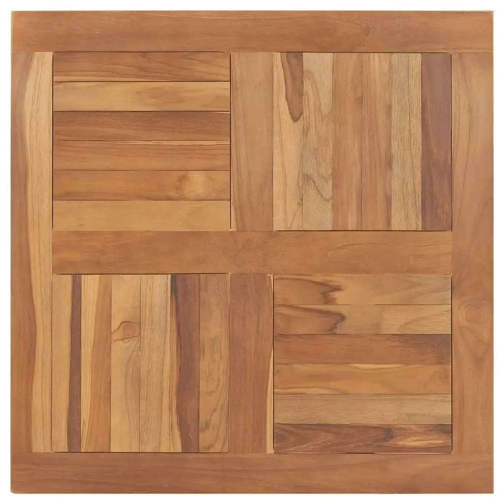 Table Top Solid Teak Wood Square 80x80x2.5 cm 48990