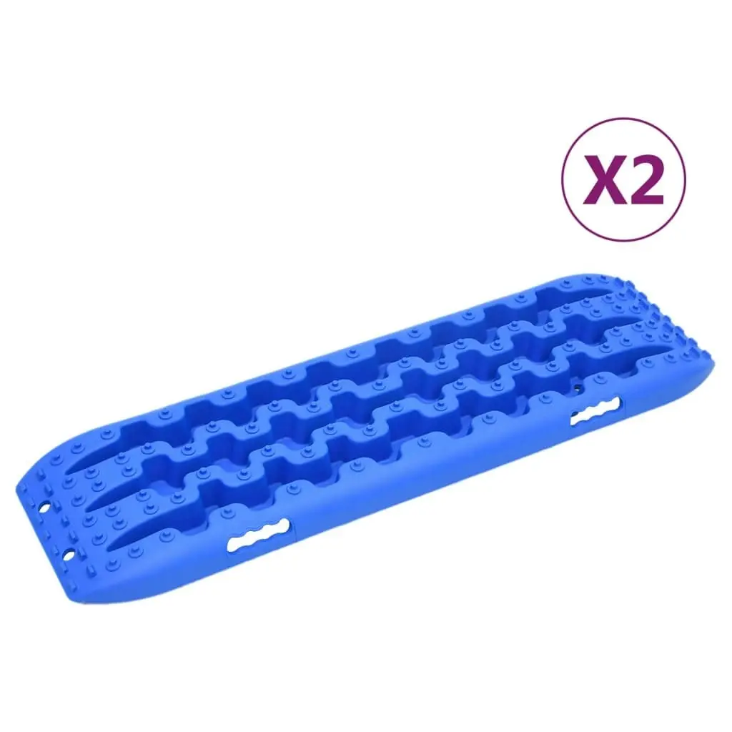 Traction Boards 2 pcs Blue 106x30.5x7 cm Nylon 210776