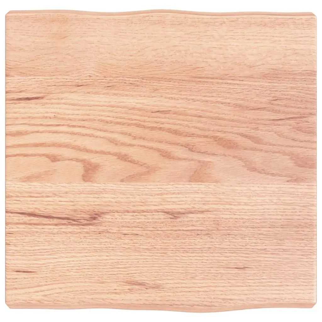 Table Top Light Brown 40x40x(2-4) cm Treated Solid Wood Live Edge 363927