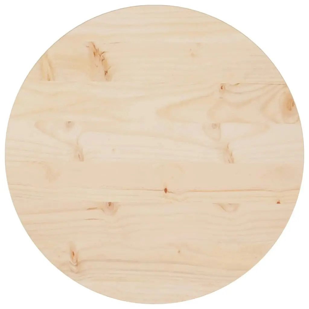 Table Top Ø50x2.5 cm Solid Wood Pine 813646