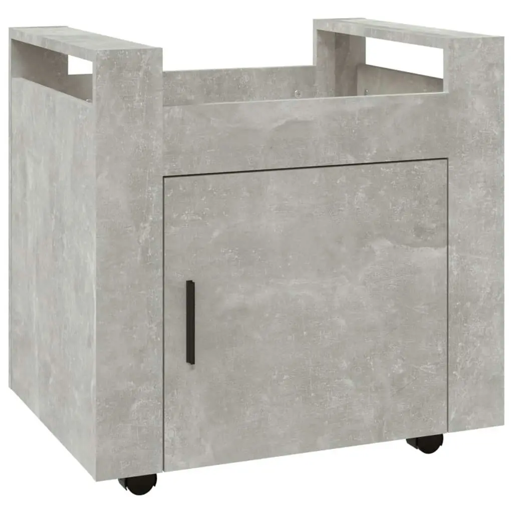 Desk Trolley Concrete Grey 60x45x60 cm Engineered Wood 816612