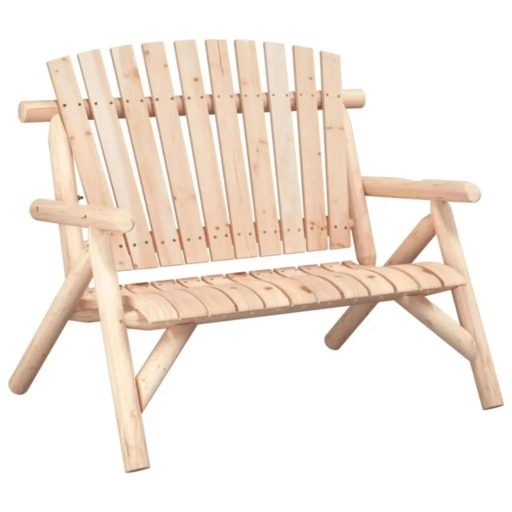 2-Seater Garden Bench 119x85x98 cm Solid Wood Spruce 363347