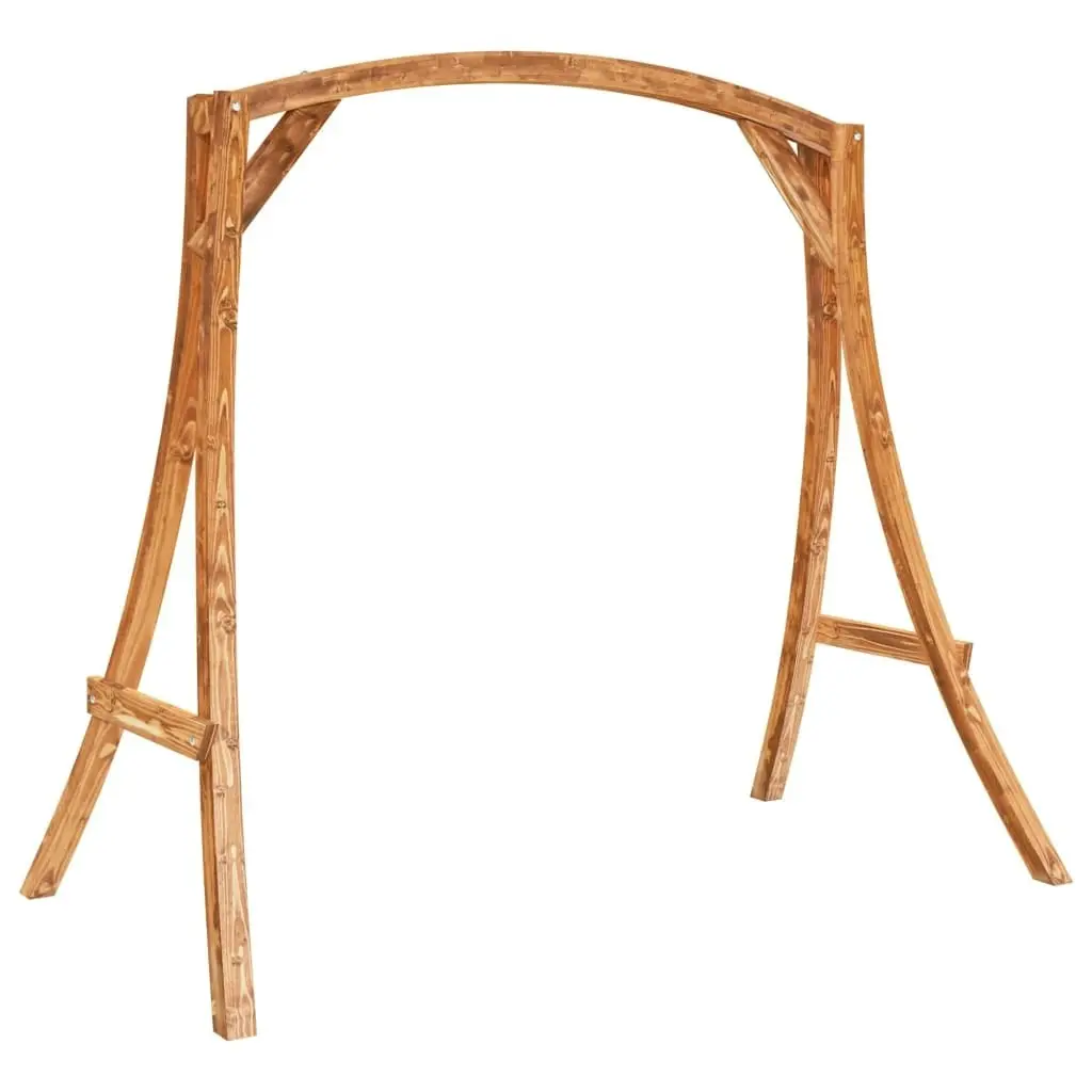 Swing Frame Solid Bent Wood with Teak Finish 313934